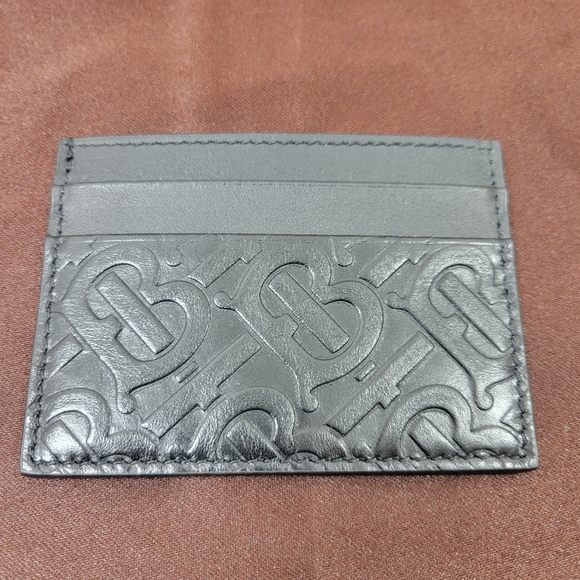 Burberry Monogram Leather Card Holder Wallet - Picture 1 of 3